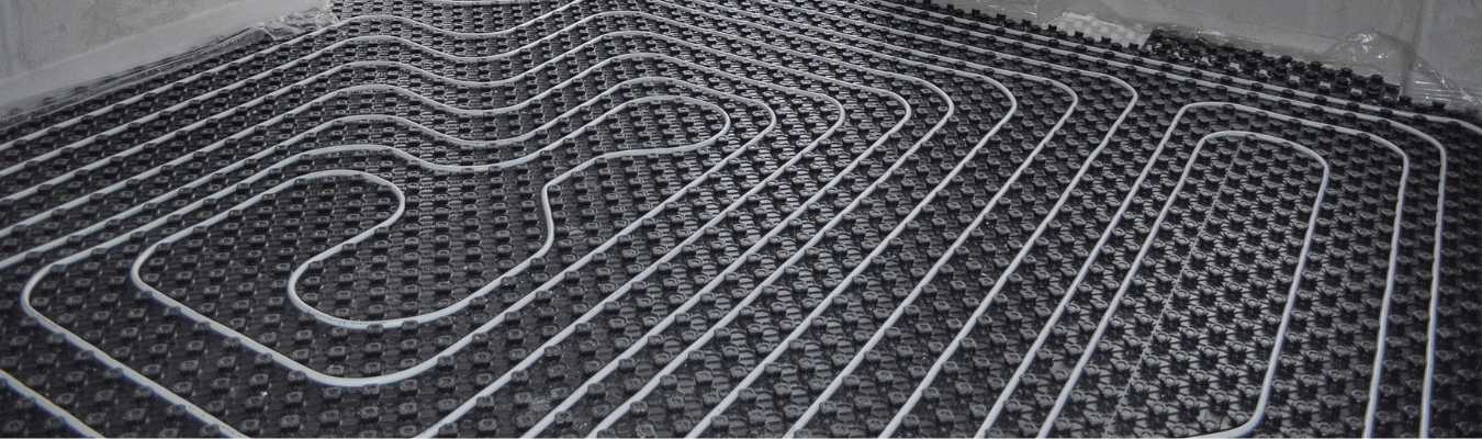 Suelo radiante para viviendas modulares eficientes