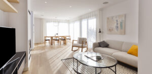 Salón vivienda Duna 2 Dormitorios Atlántida HOMES