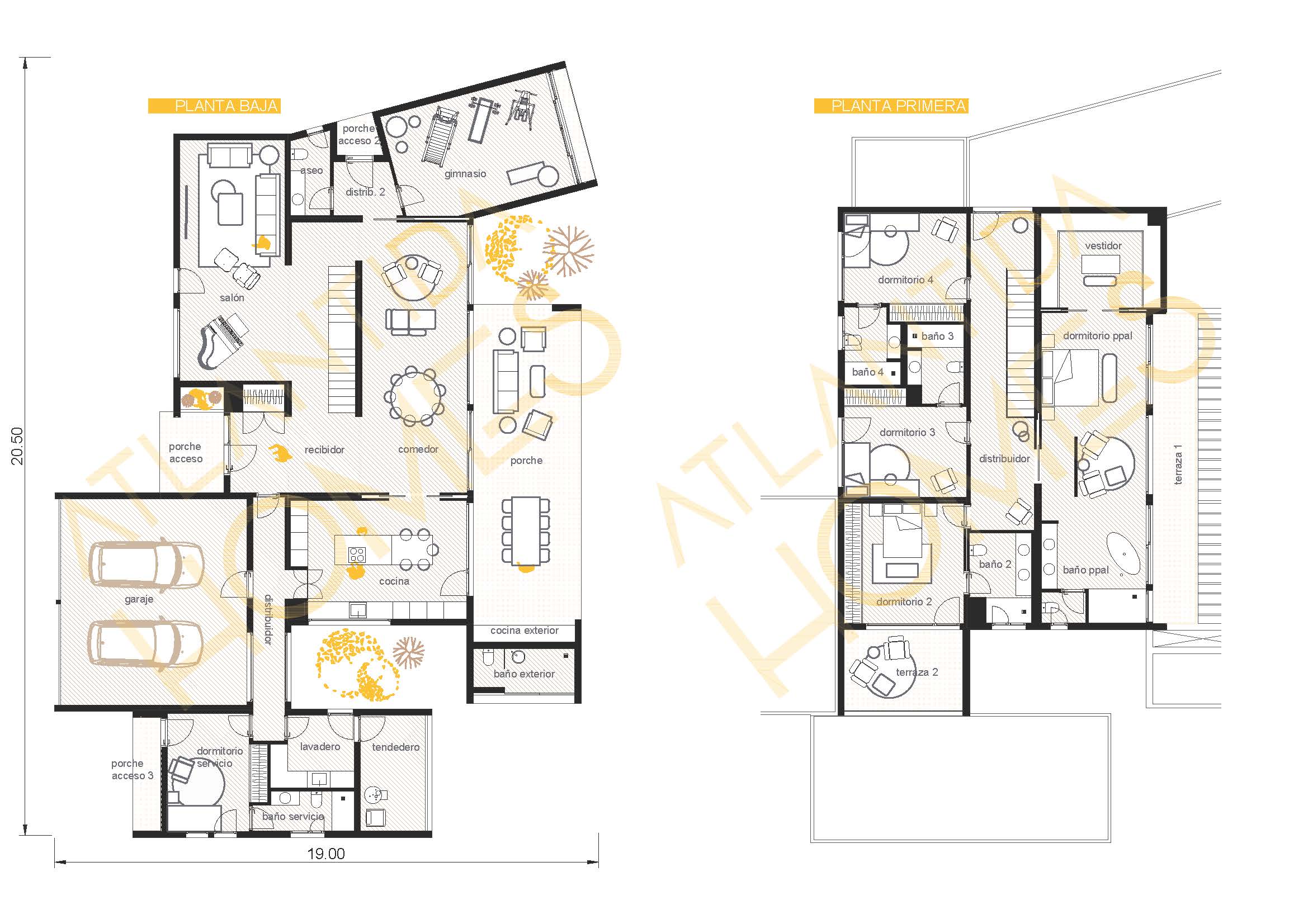 Plano vivienda Aral